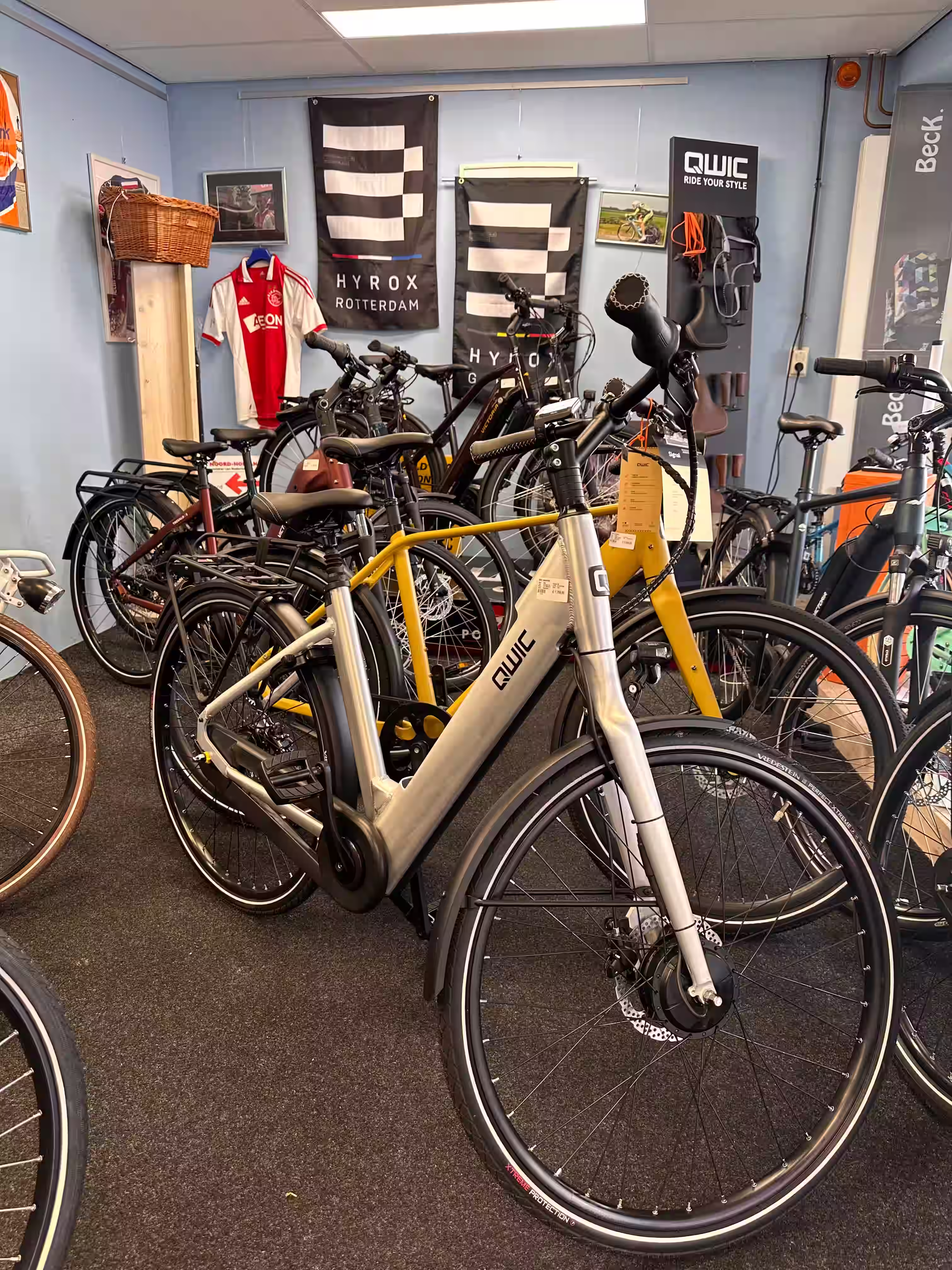 Fietsen in de winkel van Marco’s Bikes